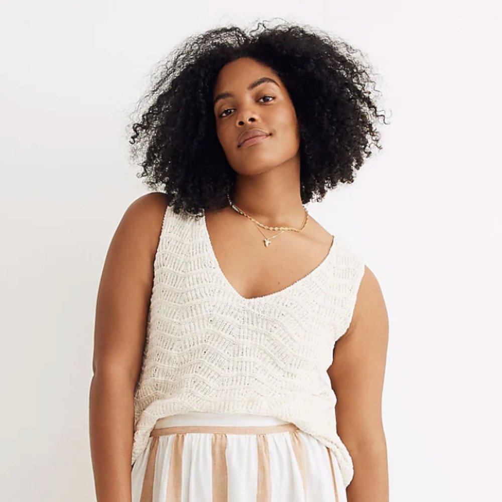 Madewell Crocheted Sweater Tank | MADEWELL Small